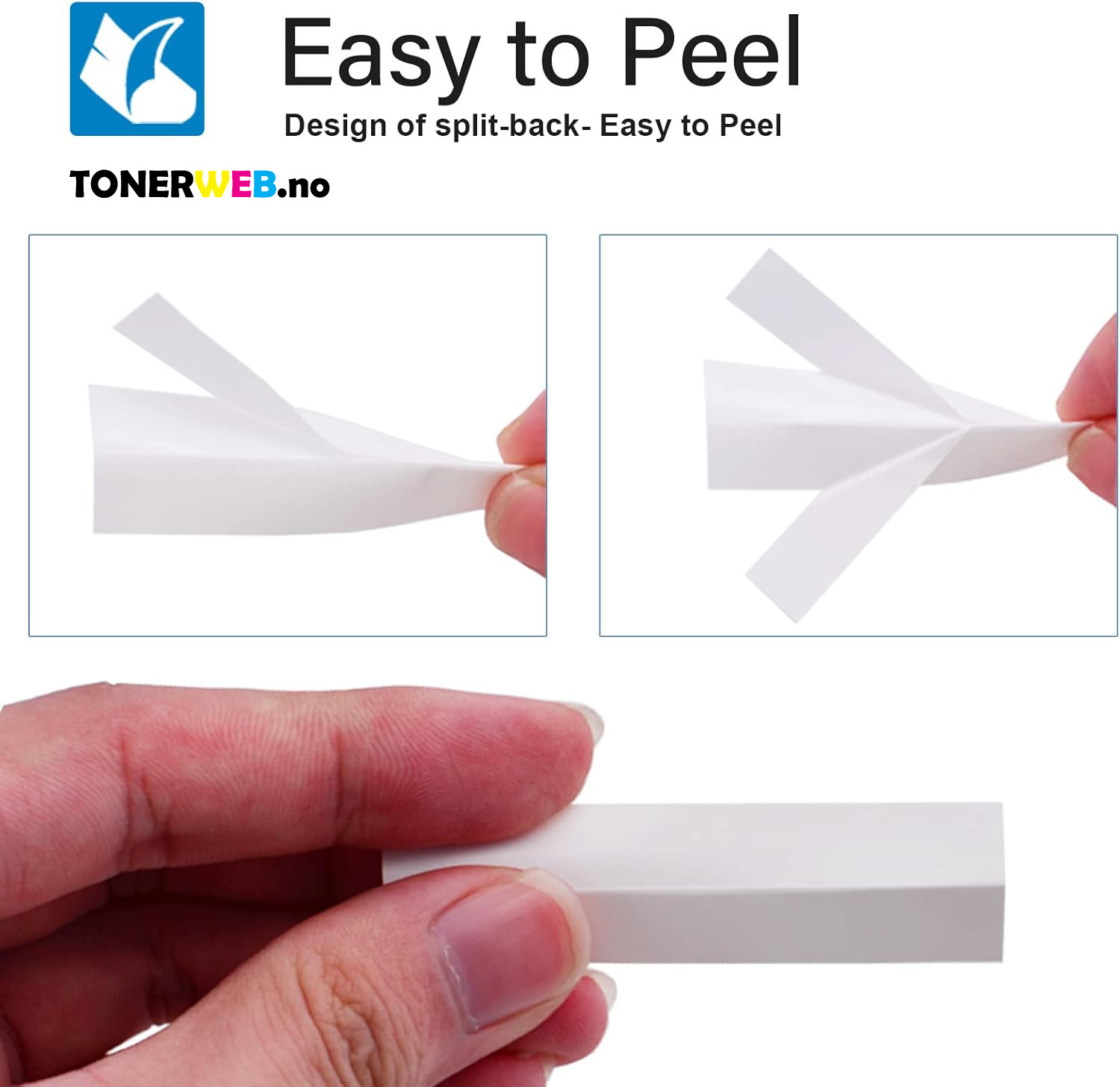 Brother Tape, erstatter Brother P-Touch TZ-121 Sort På Klar 9mm (8m)