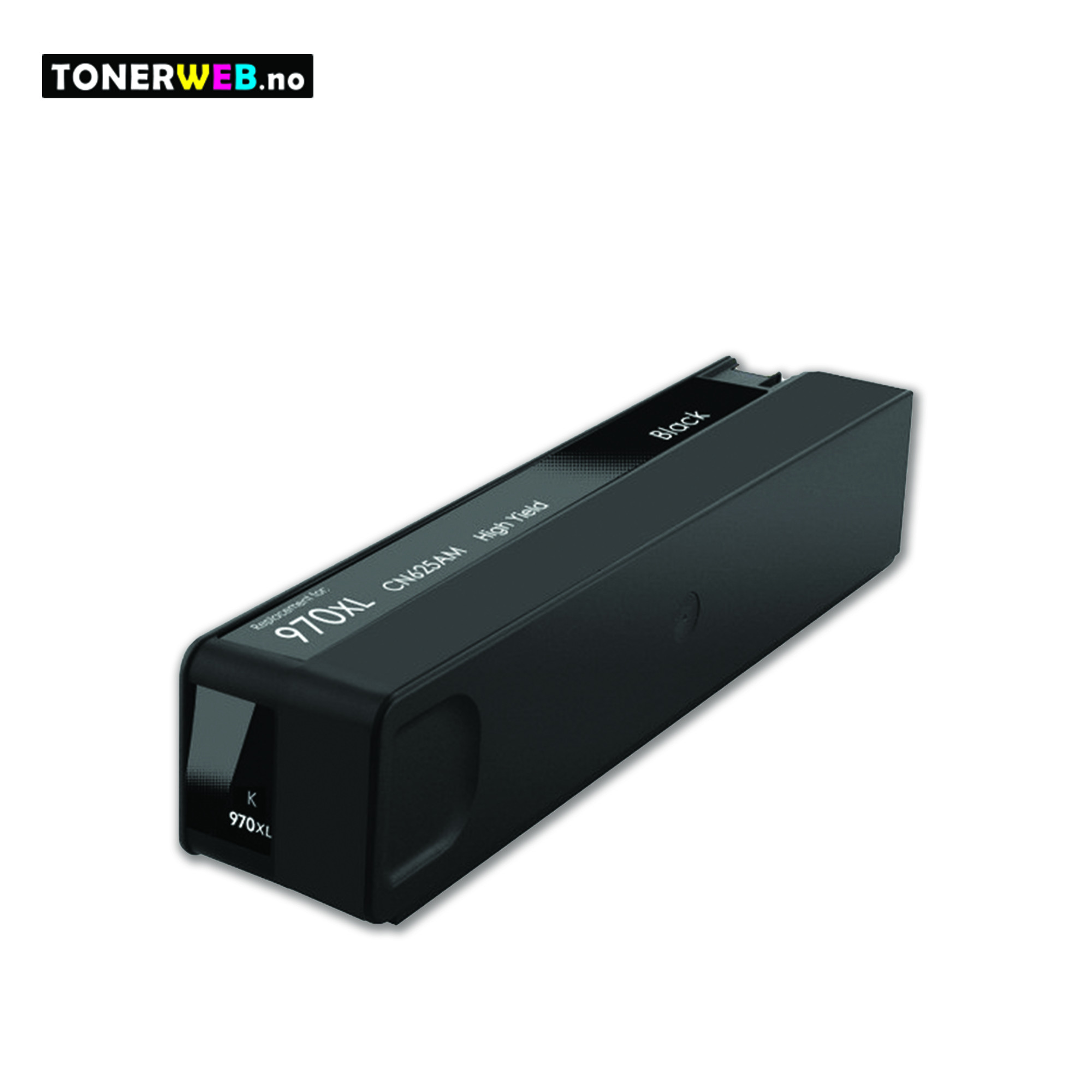 Blekkpatron, erstatter HP Sort 970XL (256 ml) 