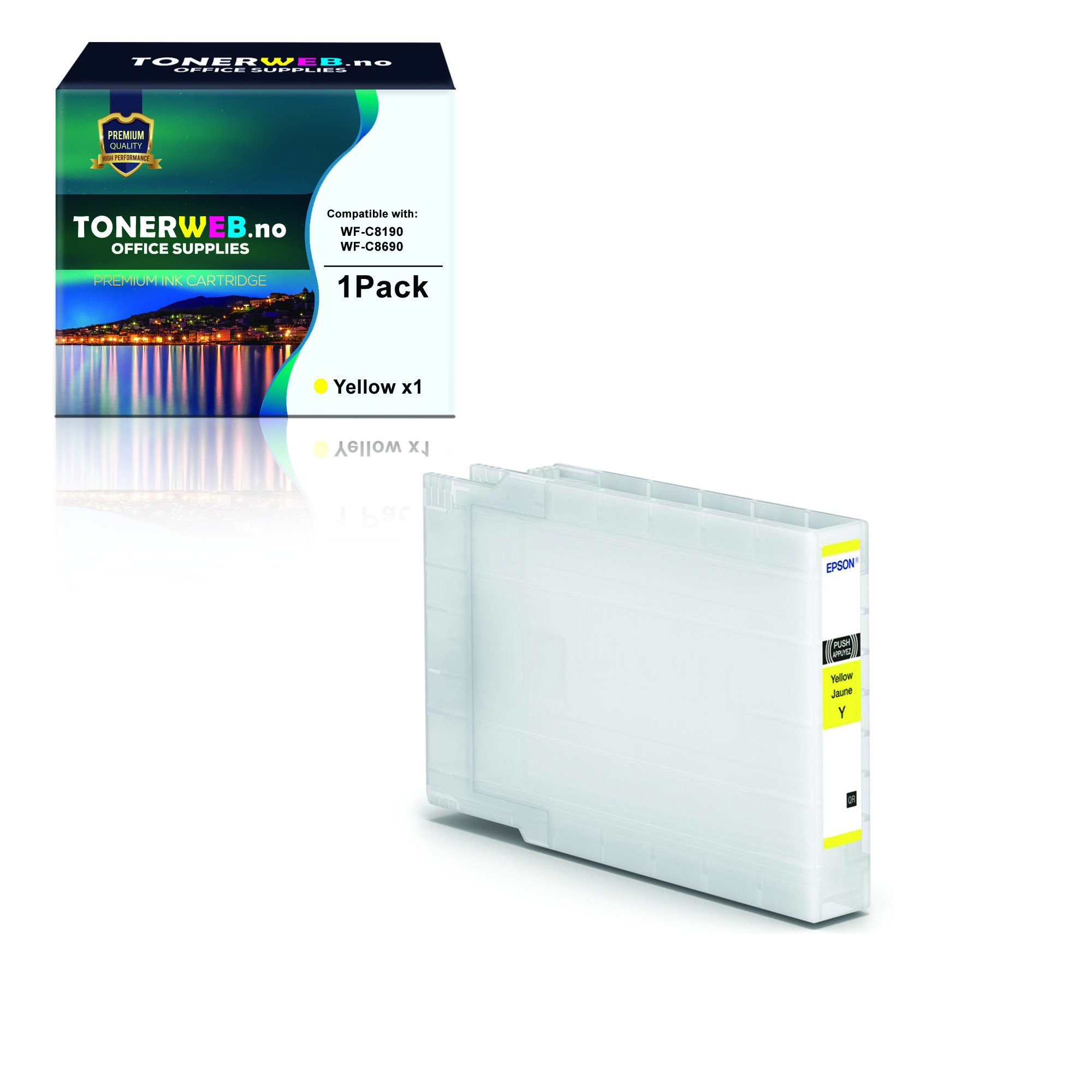 BildeEpson WF-C8190/WF-C8610 XL Gul - Erstatter C13T04B440