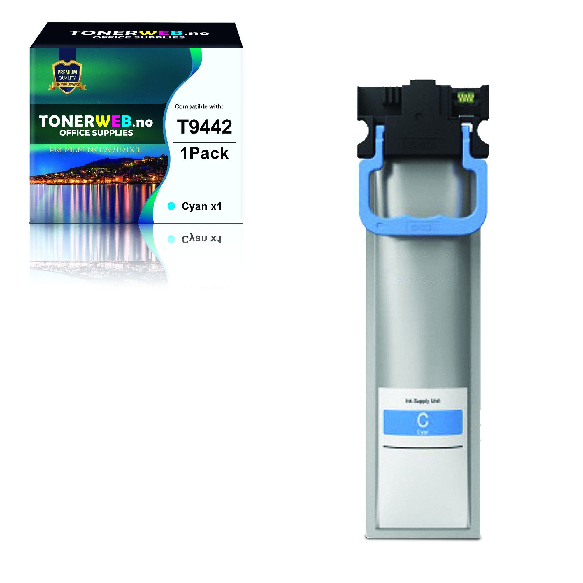 BildeEpson T9442 Blekkpatron Cyan 3000 sider - Erstatter C13T944240