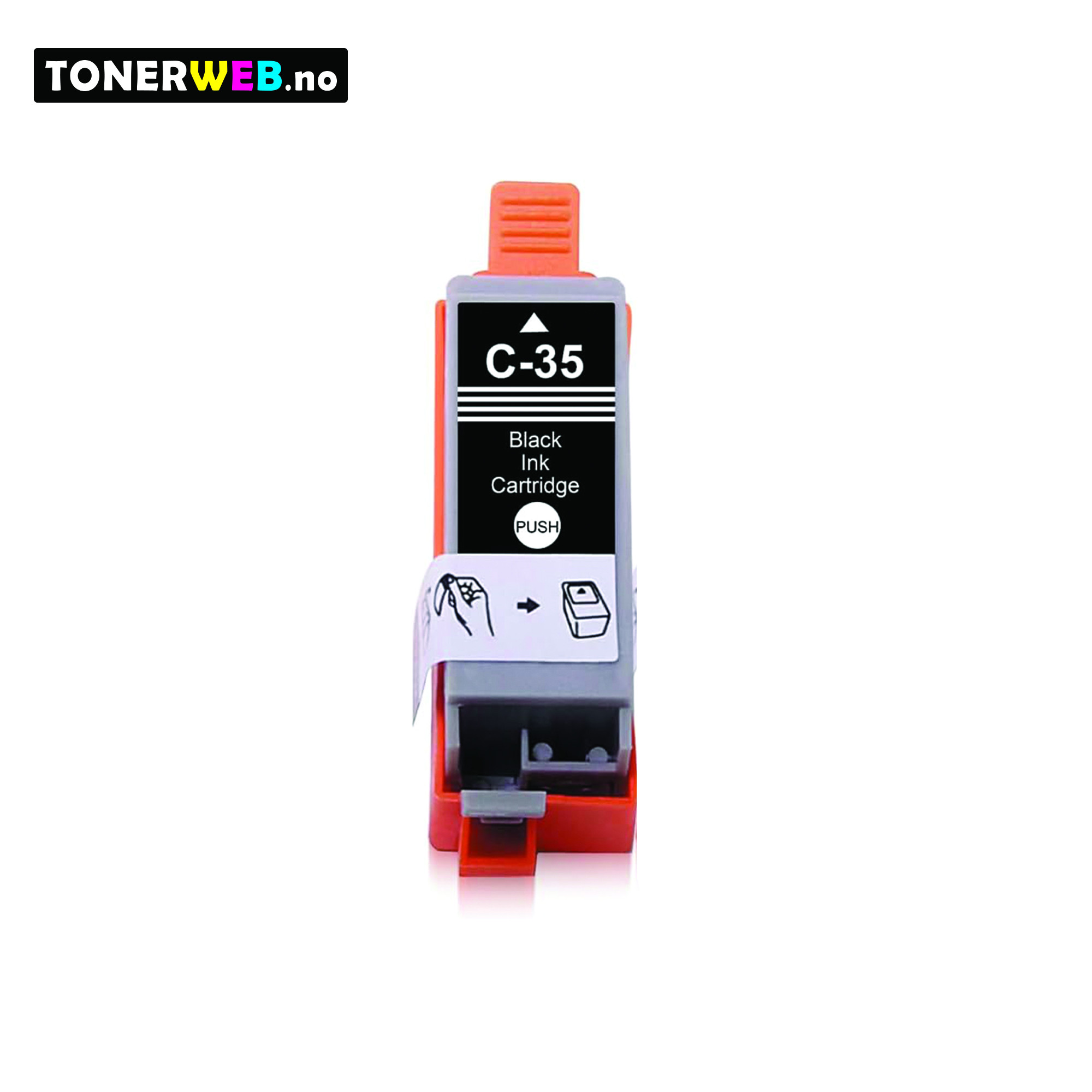 Canon Blekkpatron Sort PGI-35BK (9 ml) - Erstatter 1509B001