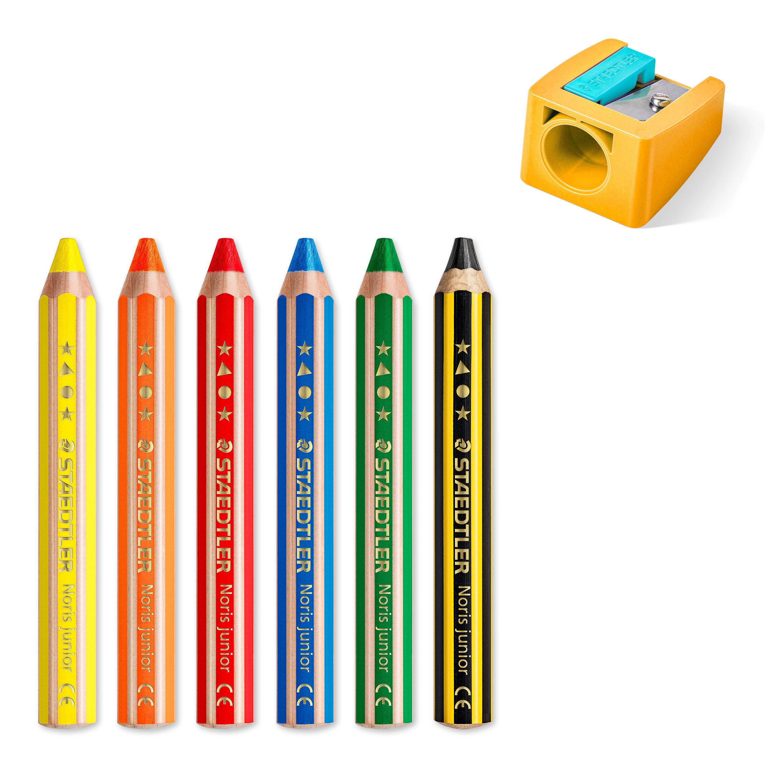 STAEDTLER Fargeblyanter Noris Junior Jumbo 5+1 as (6)