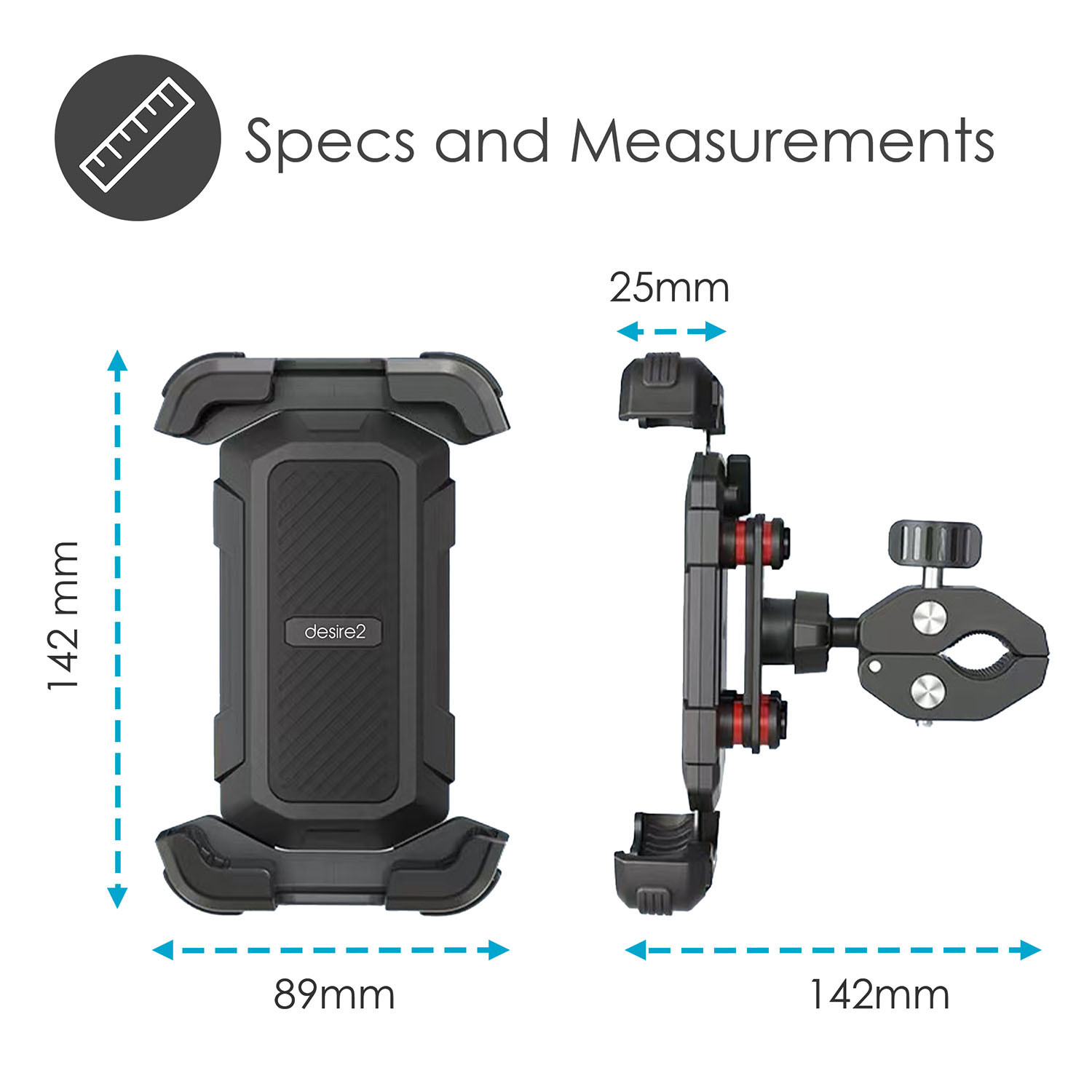 DESIRE2 Ride - Bike Holder Lockable