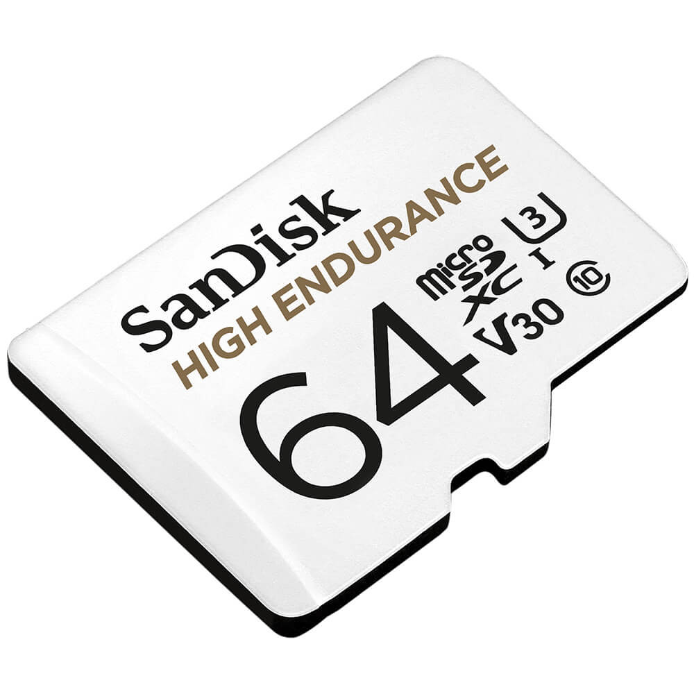 SANDISK Minnekort MicroSDXC 64GB High Endurance med adap