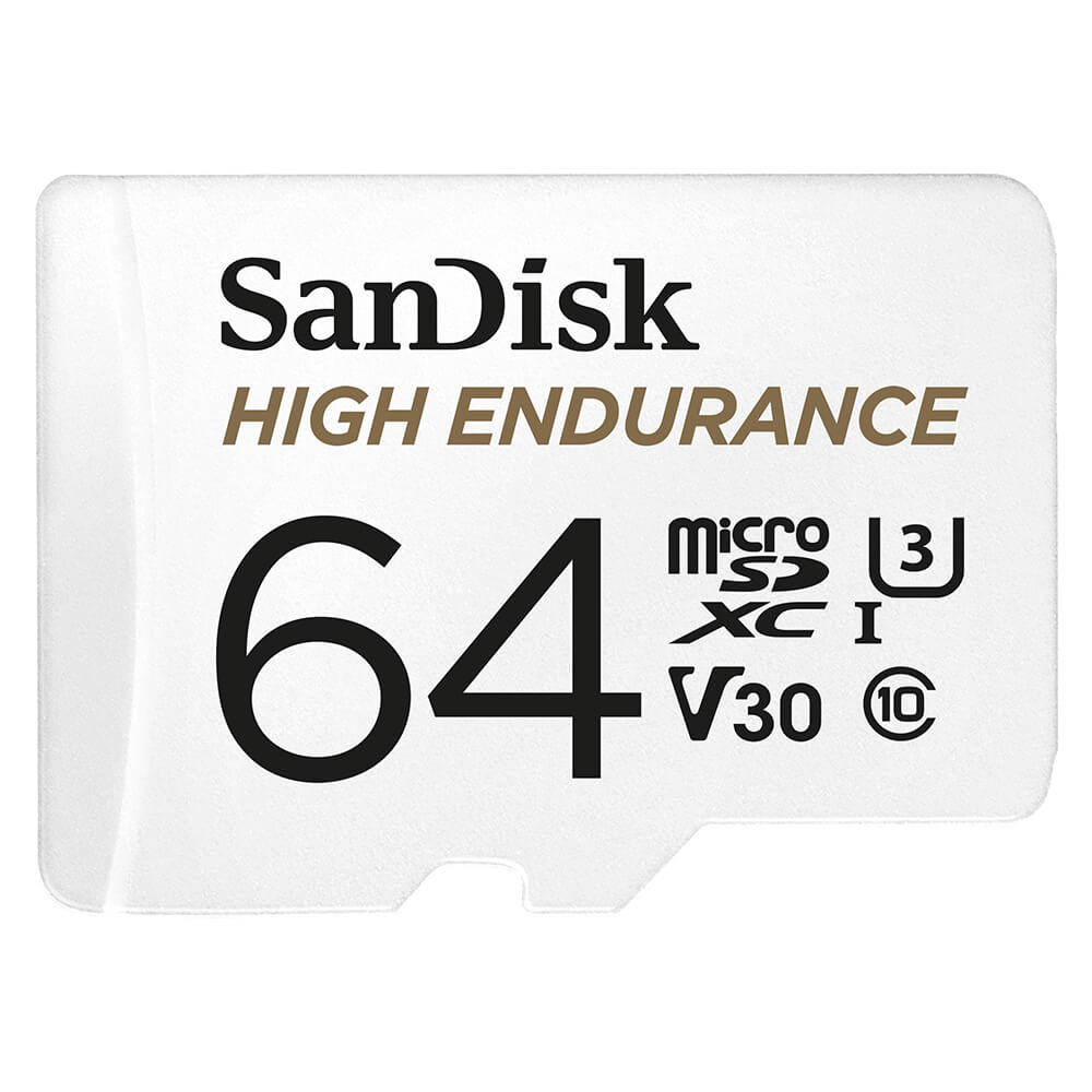 SANDISK Minnekort MicroSDXC 64GB High Endurance med adap