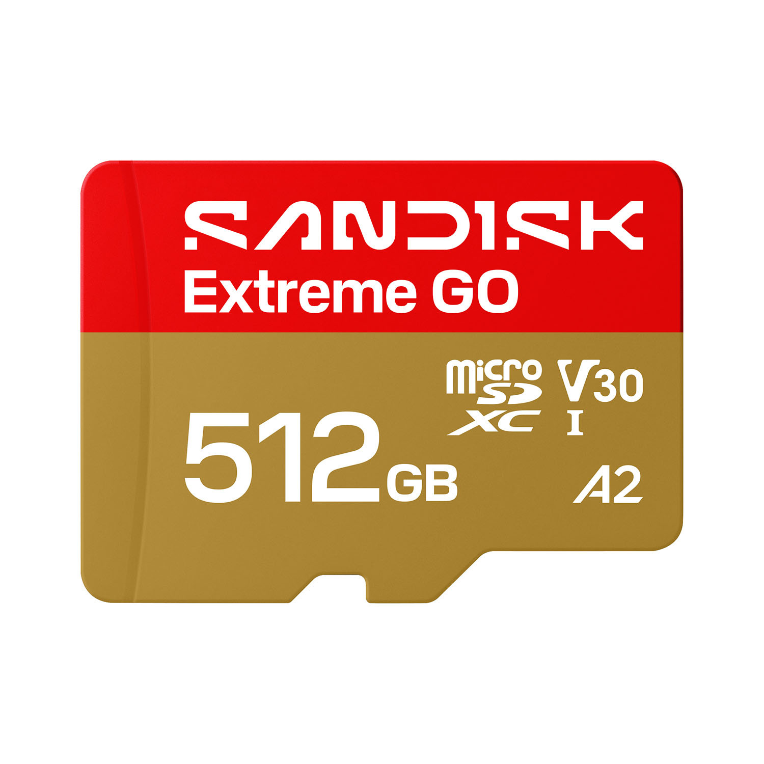 SANDISK MicroSD Extreme GO 512GB 512GB 240/160MB/s C10 UHS U3 V30 A1