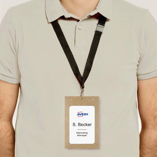 Navneskiltholder i papp XL 105x148mm (50)