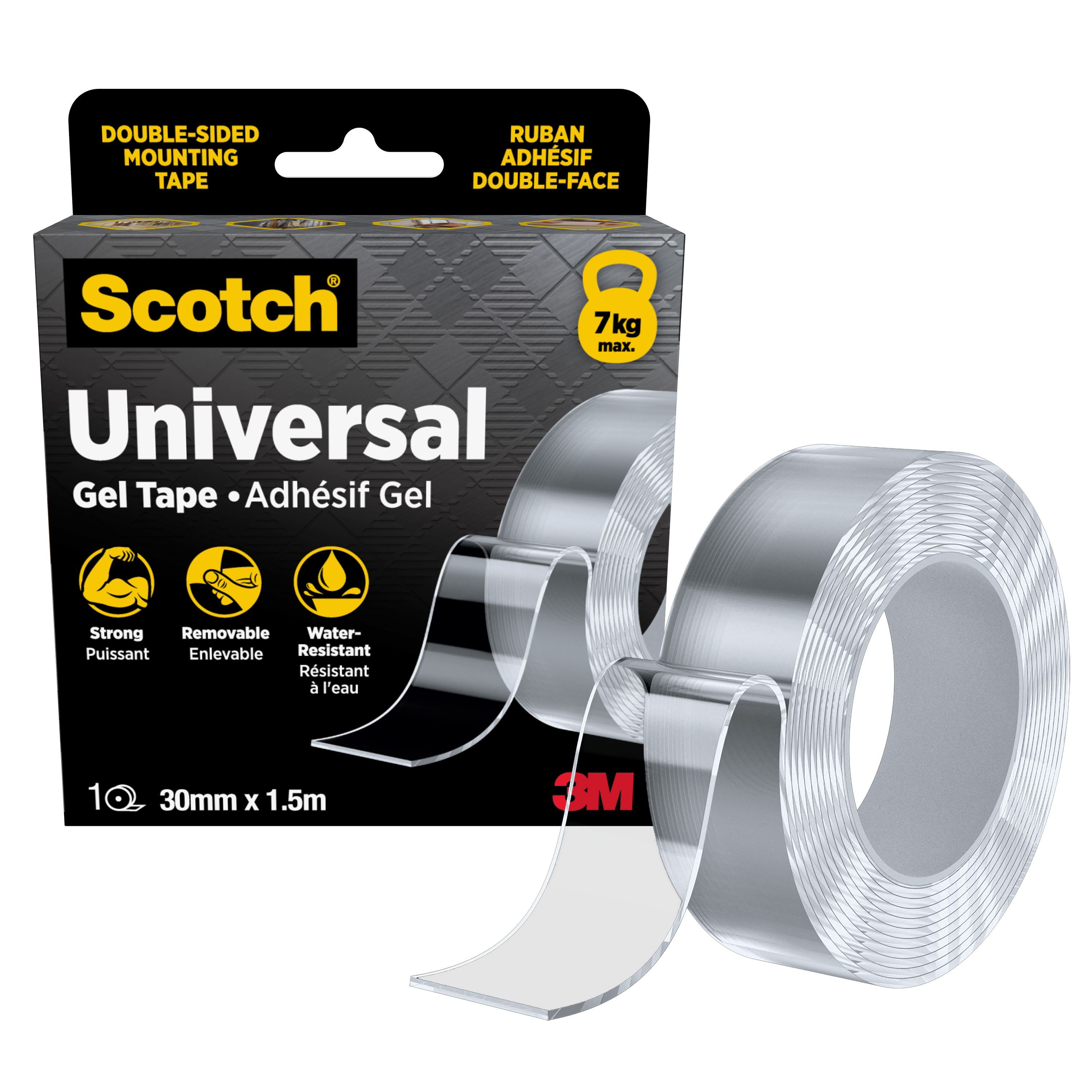 Scotch gel tape double sided transparent 30mmx1,5m