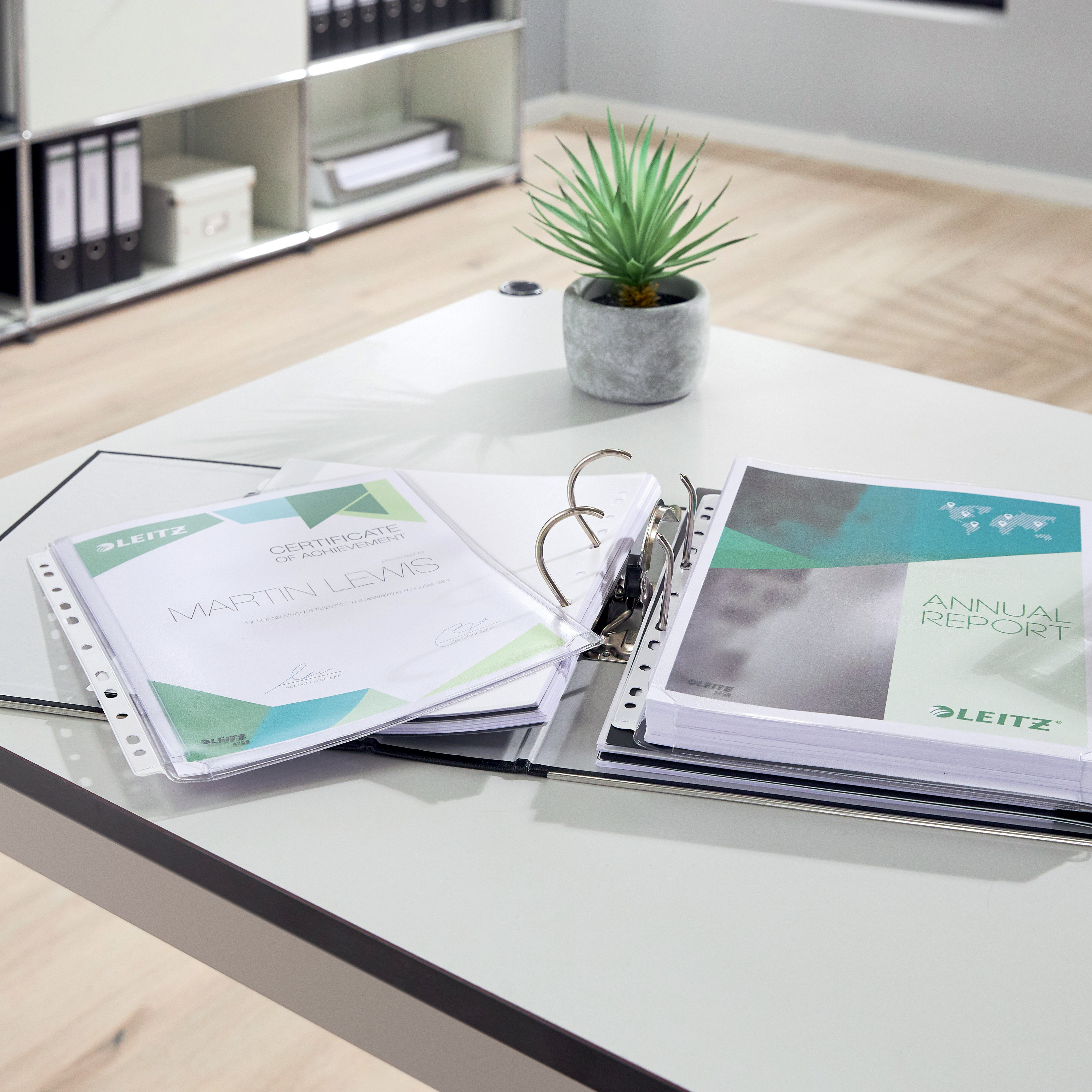 Leitz Lomme Ekspand. A4 170my topp Klar (5)