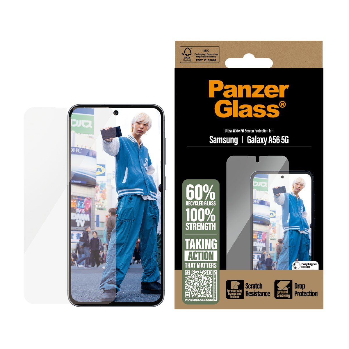 PANZERGLASS Screen Protector Galaxy A56 5G Ultra, UWF