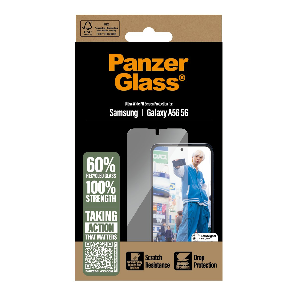 PANZERGLASS Screen Protector Galaxy A56 5G Ultra, UWF
