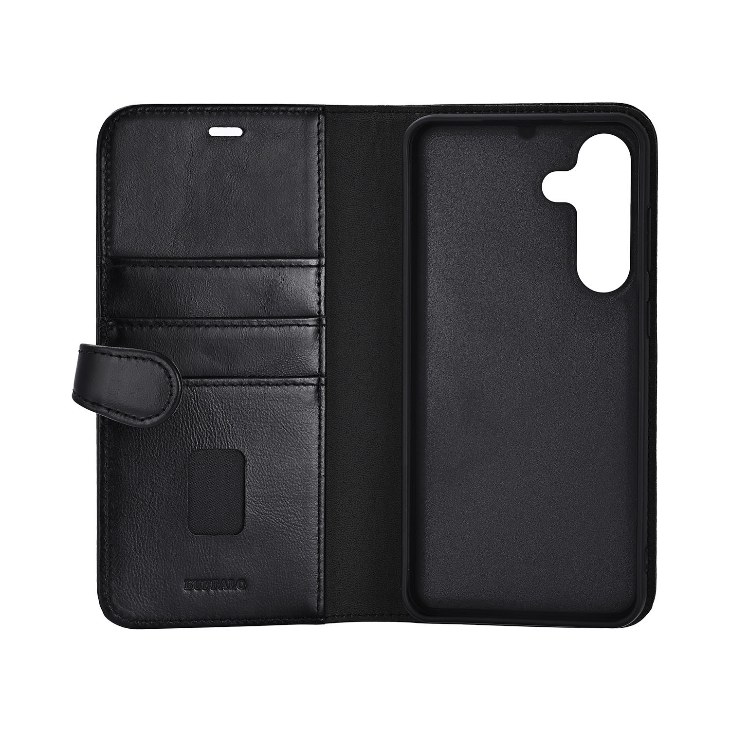 BUFFALO 2in1 Wallet Leather 3 card Samsung S25 FE 5G Black