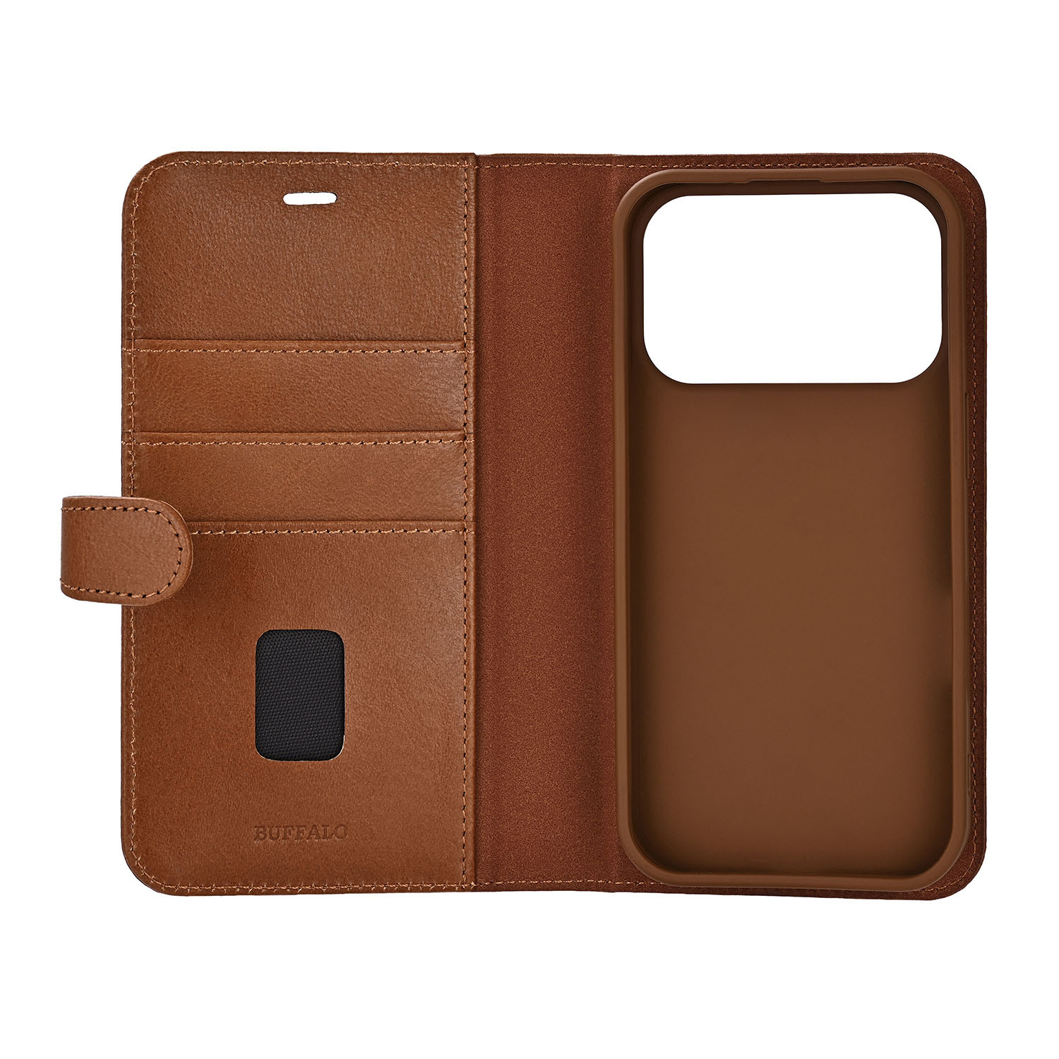 BUFFALO 2in1 Leather 3 card MagSeries iPhone 17 Pro Brown