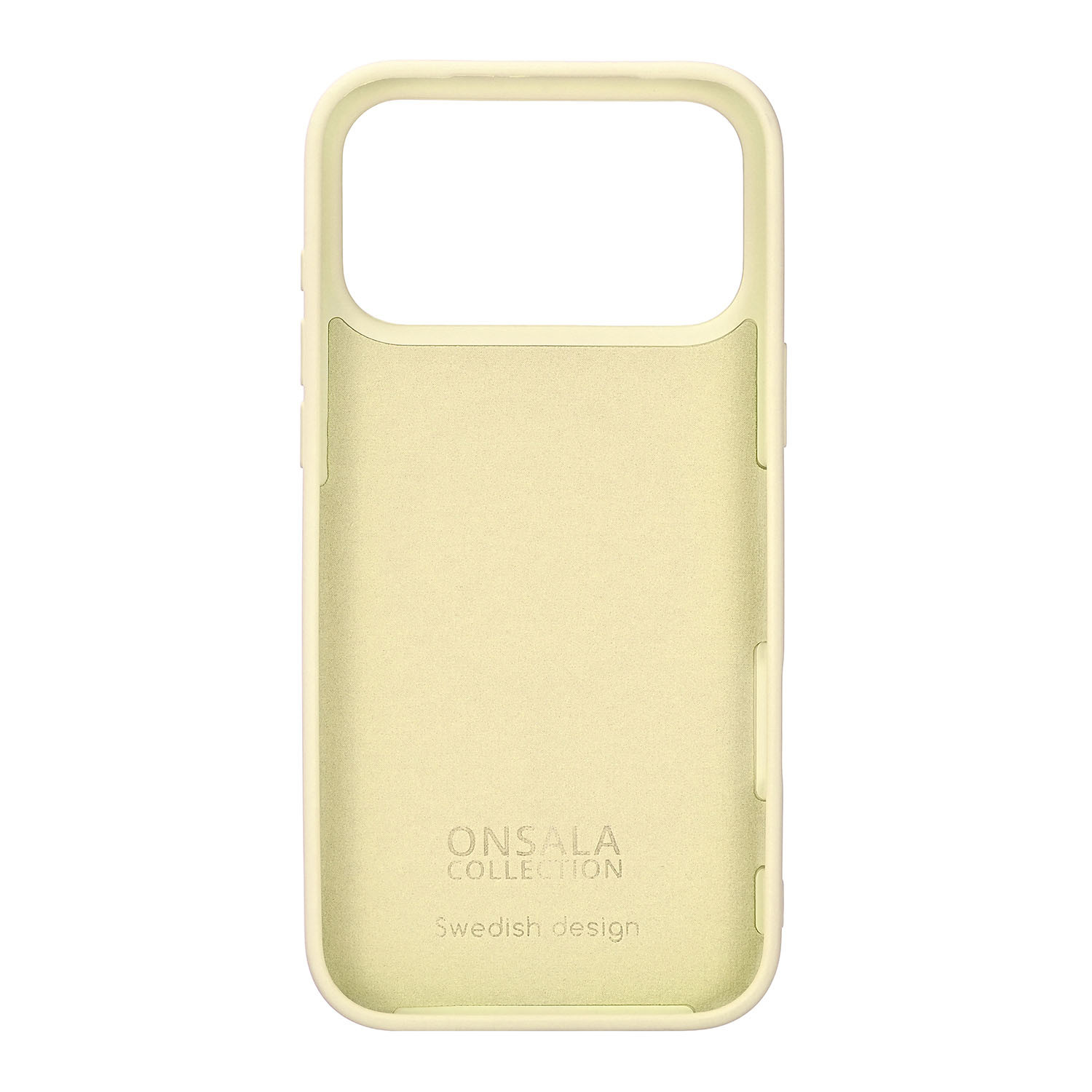 ONSALA Back Sil Touch Recycled MagSerie iPhone 17 Pro Max Lemon