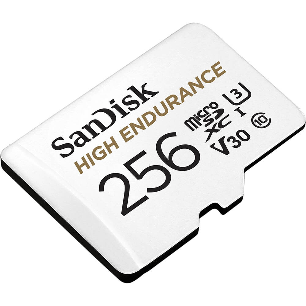 SANDISK Minnekort MicroSDXC 256GB High Endurance med adap