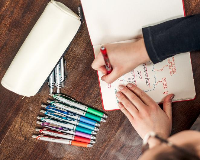 Geleroller Pentel Energel 07 Sort (12 stk)