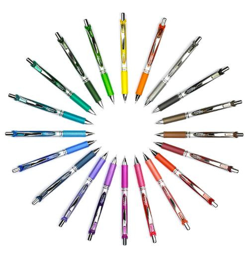 Geleroller Pentel Energel 07 Sort (12 stk)