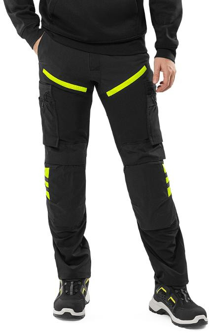 Bukse Fristads 2653 Lws C148 Sort/Gul