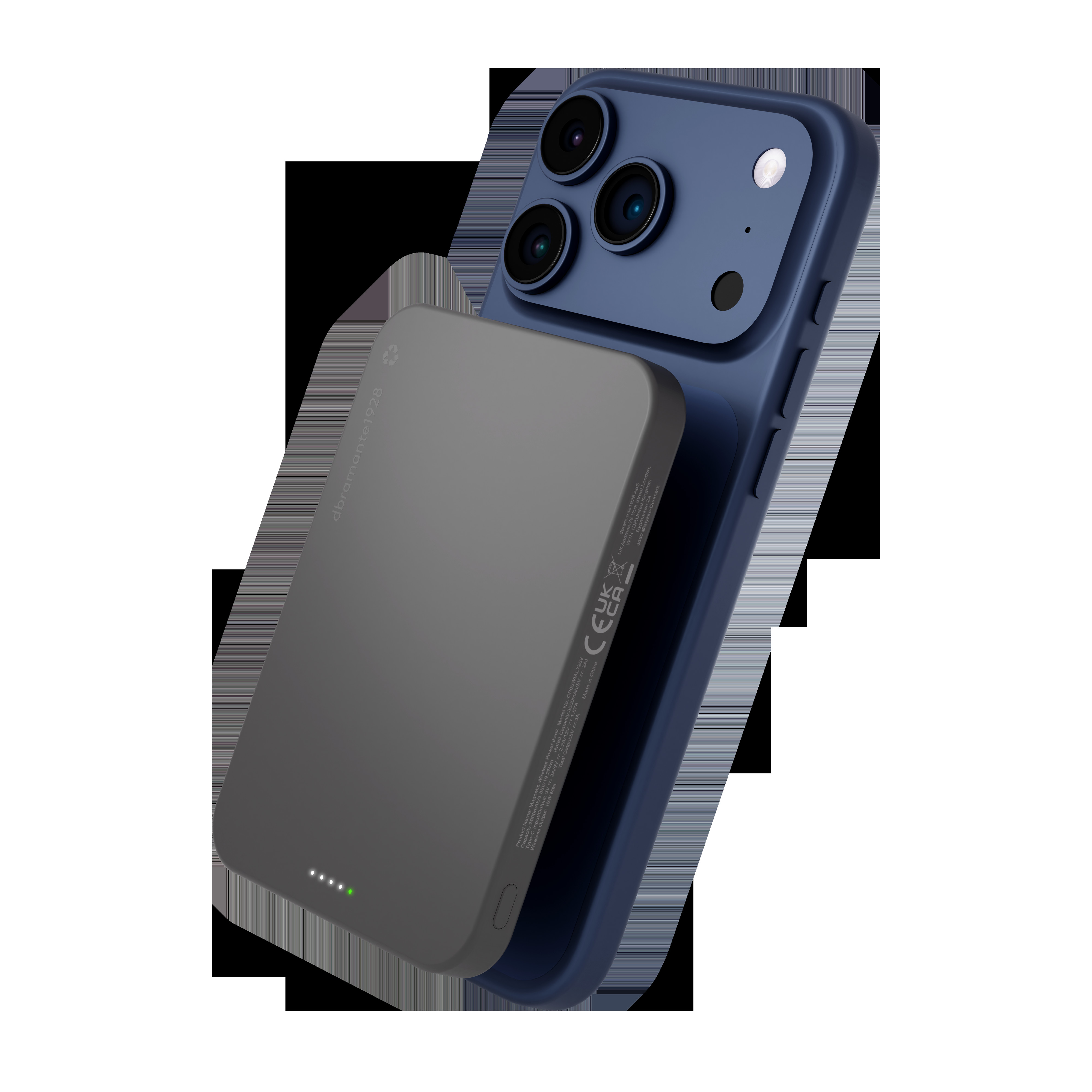 BildeDBRAMANTE re-charge - Power Bank 5K Wireless Qi1.3 - GRY