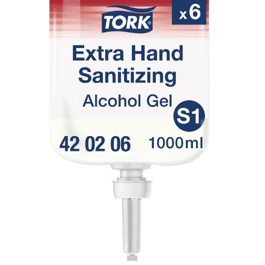 Hånddesinfeksjon Tork 74,4% Gel S1 1L
