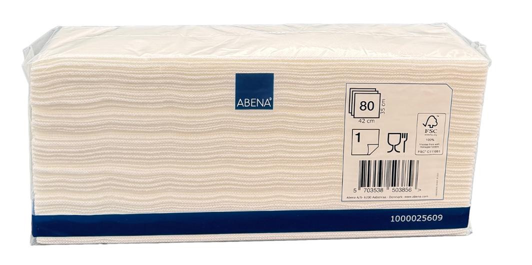 Klut Abena Industri 1L 42X35Cm Hvit (80 stk)