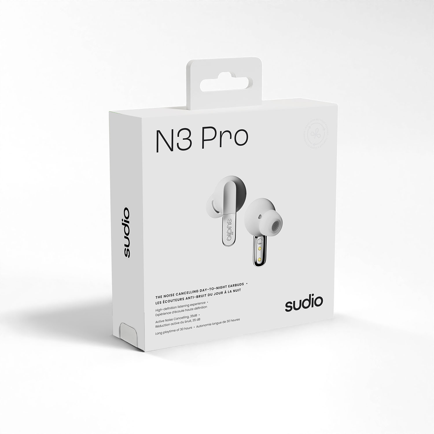 SUDIO Headphone N3 Pro White In-Ear True Wireless
