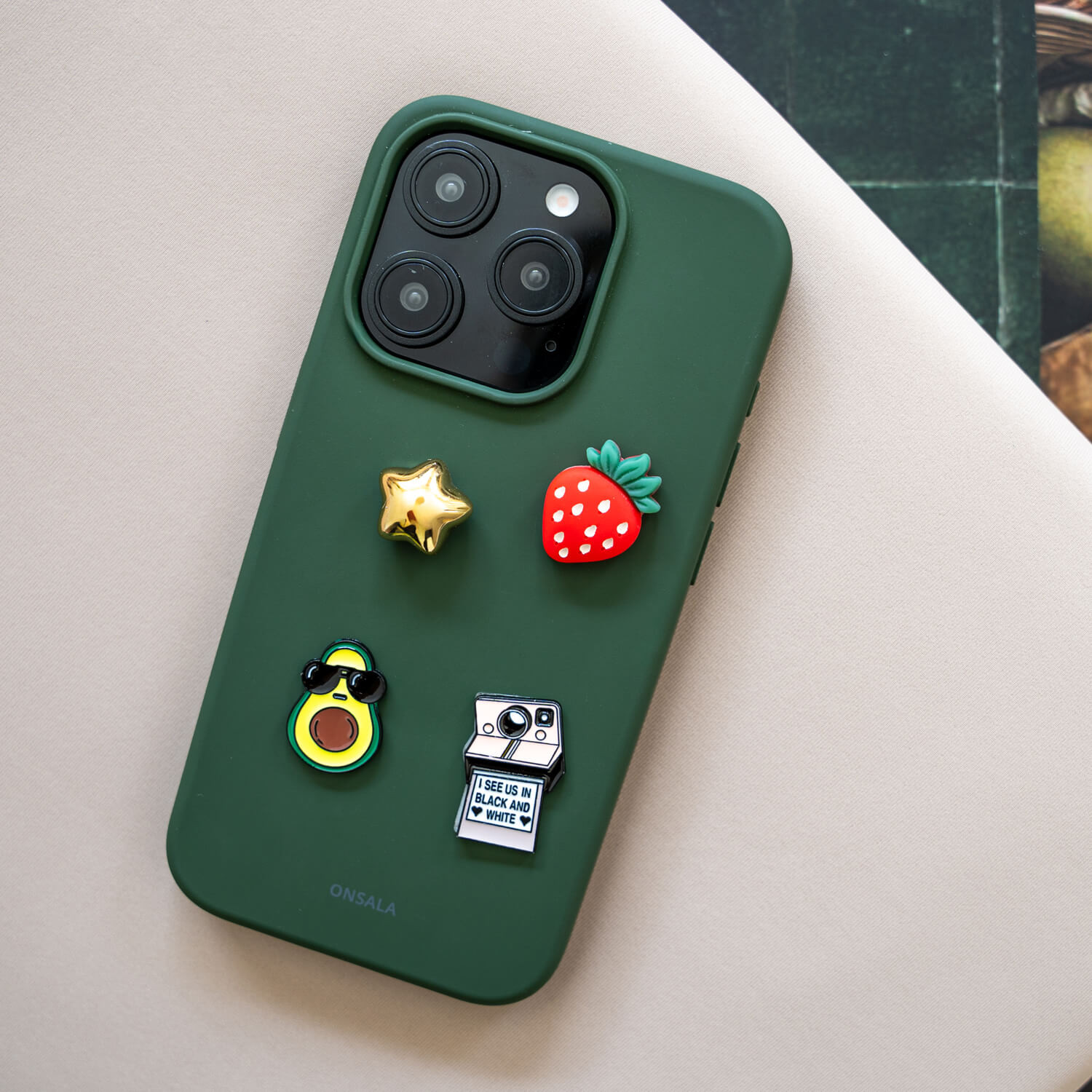 ONSALA Pimp your Phone Set.4 Metal and Plastic Charms 4pcs