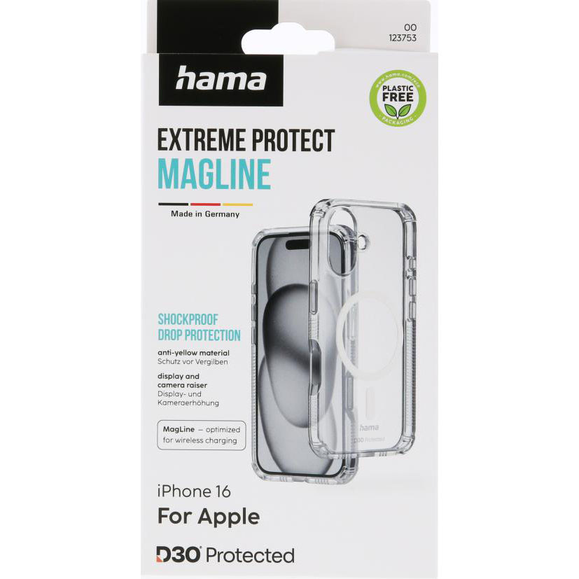 HAMA Extreme Protect MagCase iPhone 16 Transparent