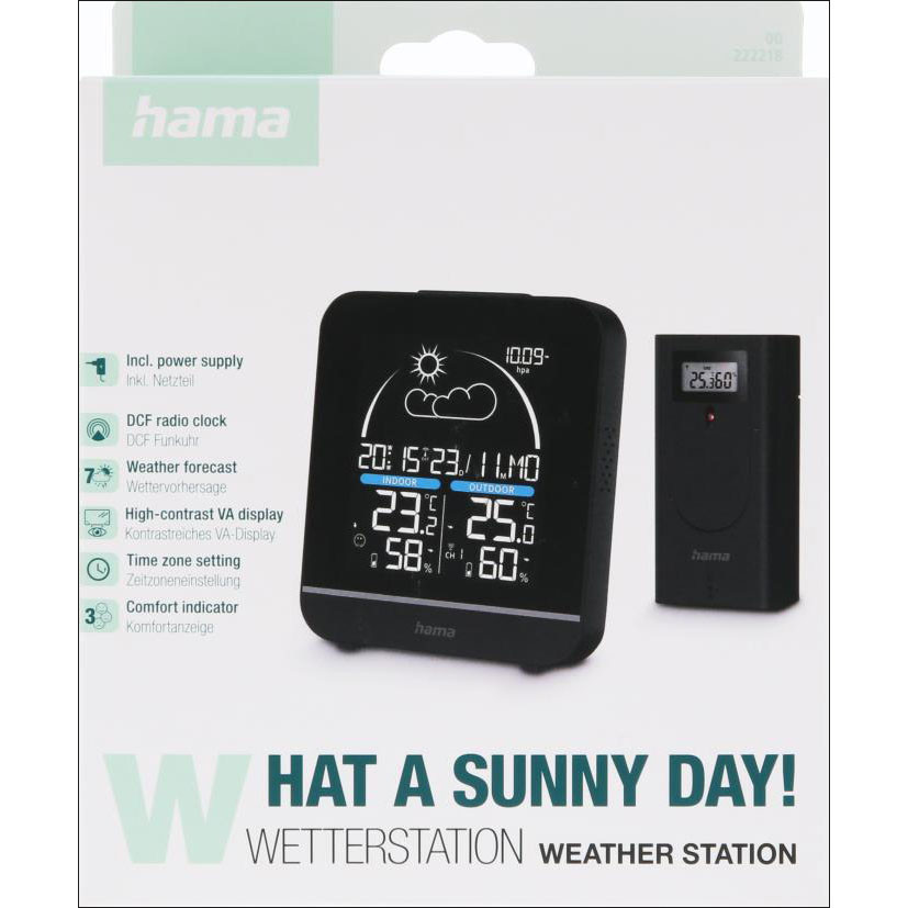HAMA Weather Station La Gomera Black