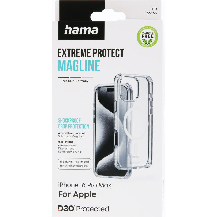 HAMA Extreme Protect MagCase iPhone 16 Pro Max Transparent