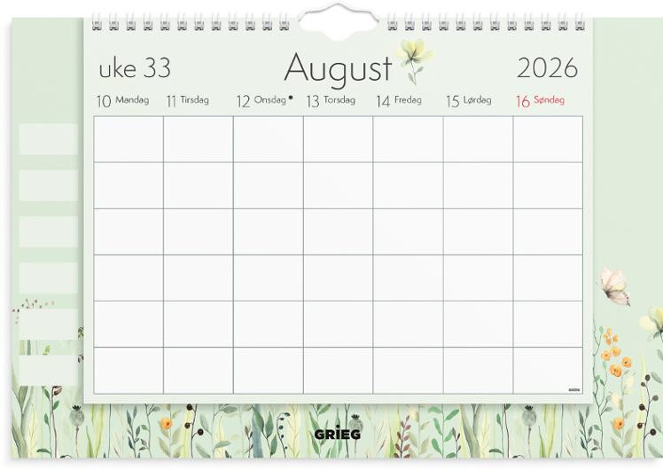 Hjemmets Timeplan Grieg 26/27