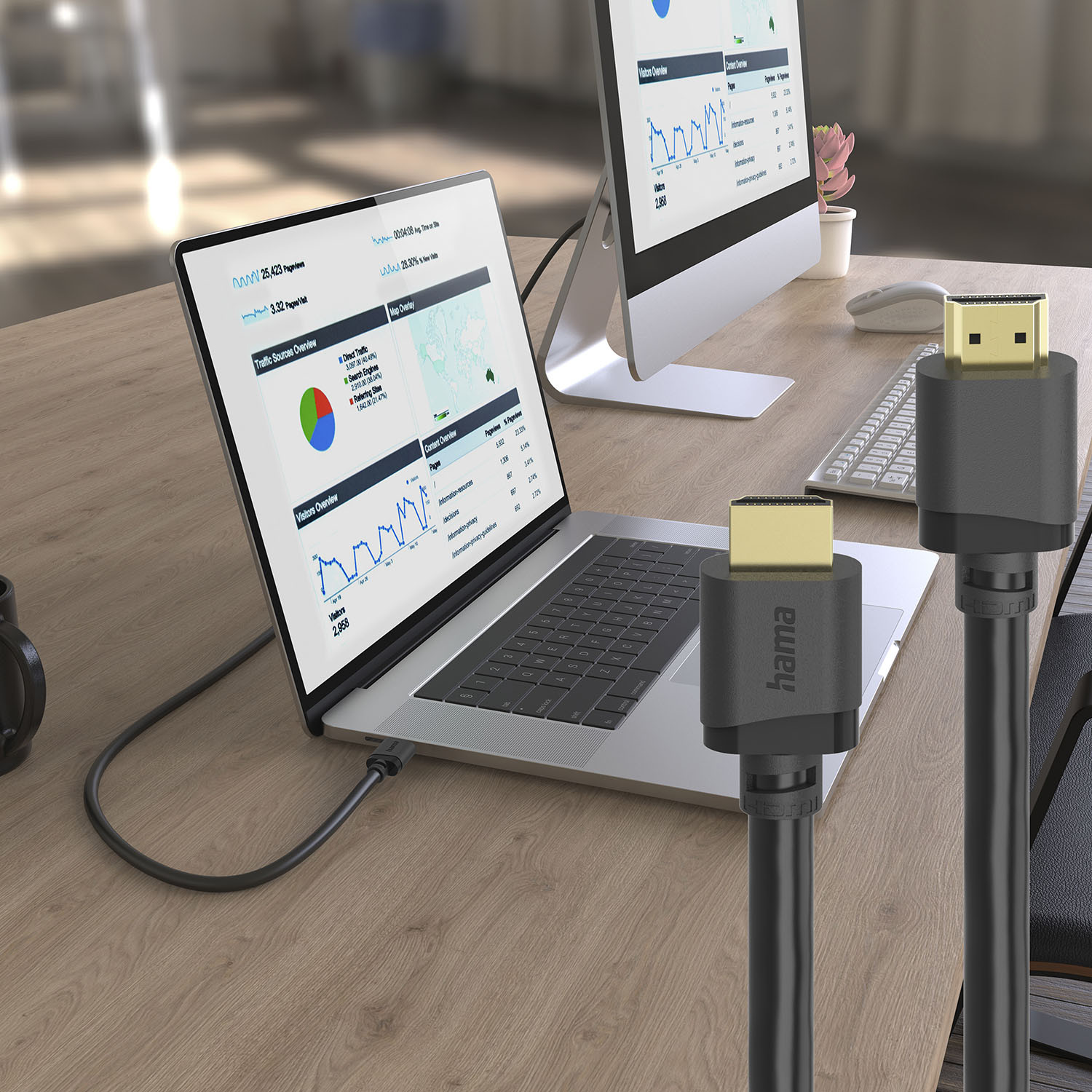 HAMA Cable HDMI Ultra High Speed 8K 48Gbit/s 3.0m Gold