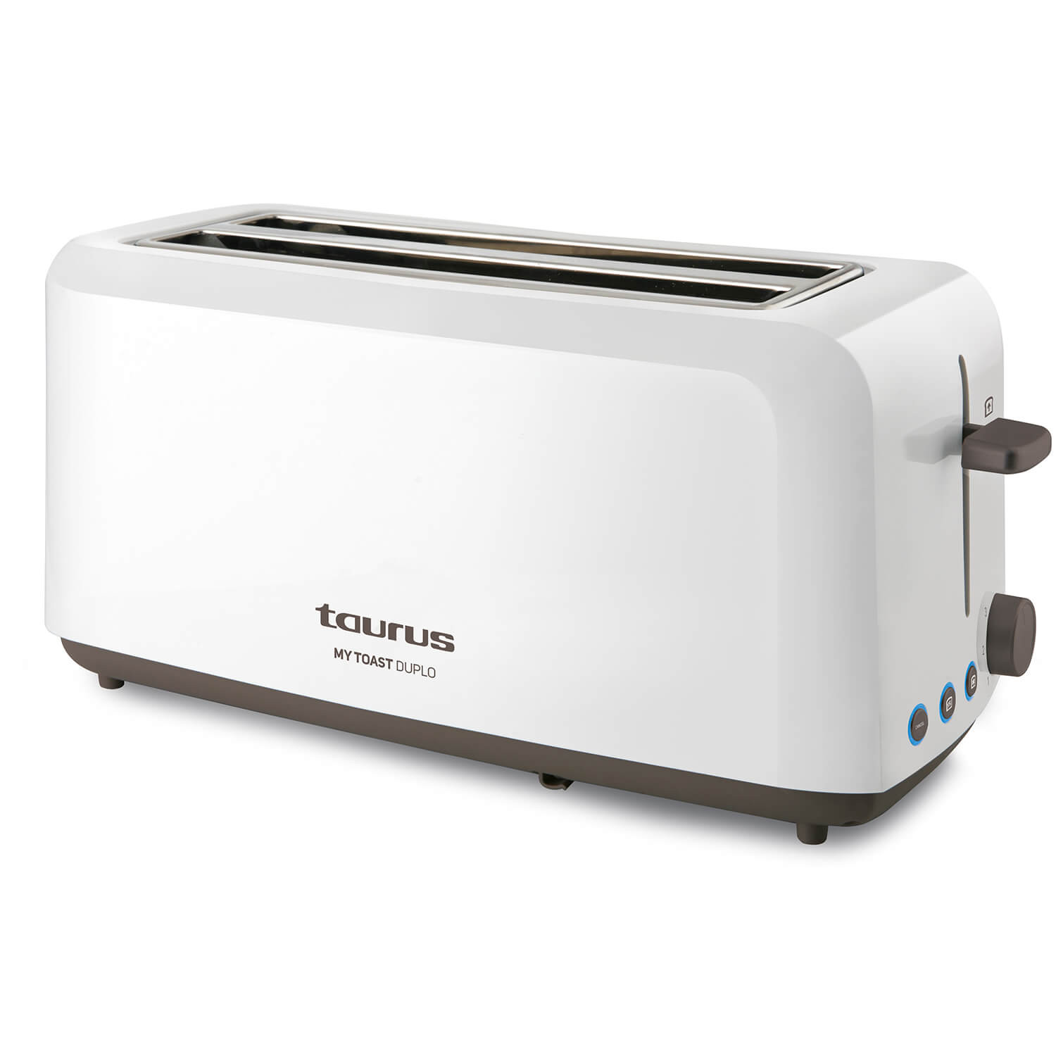 TAURUS Toaster Two Slot Long 1450W White