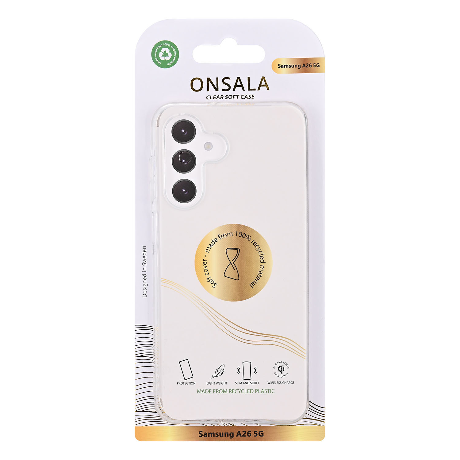 ONSALA Back Recycled Clear Case TPU Samsung A26 5G