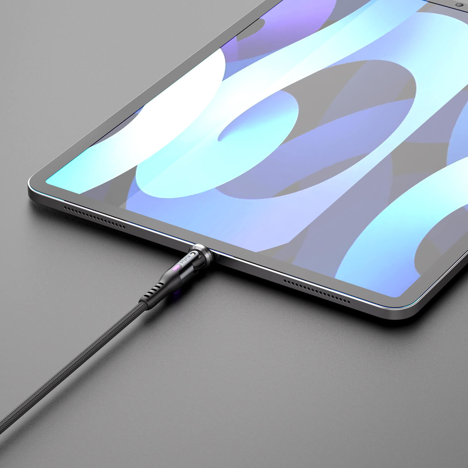 STATIK PowerPivot Pro Nylon Braided USB-C to USB-C, 1m Black