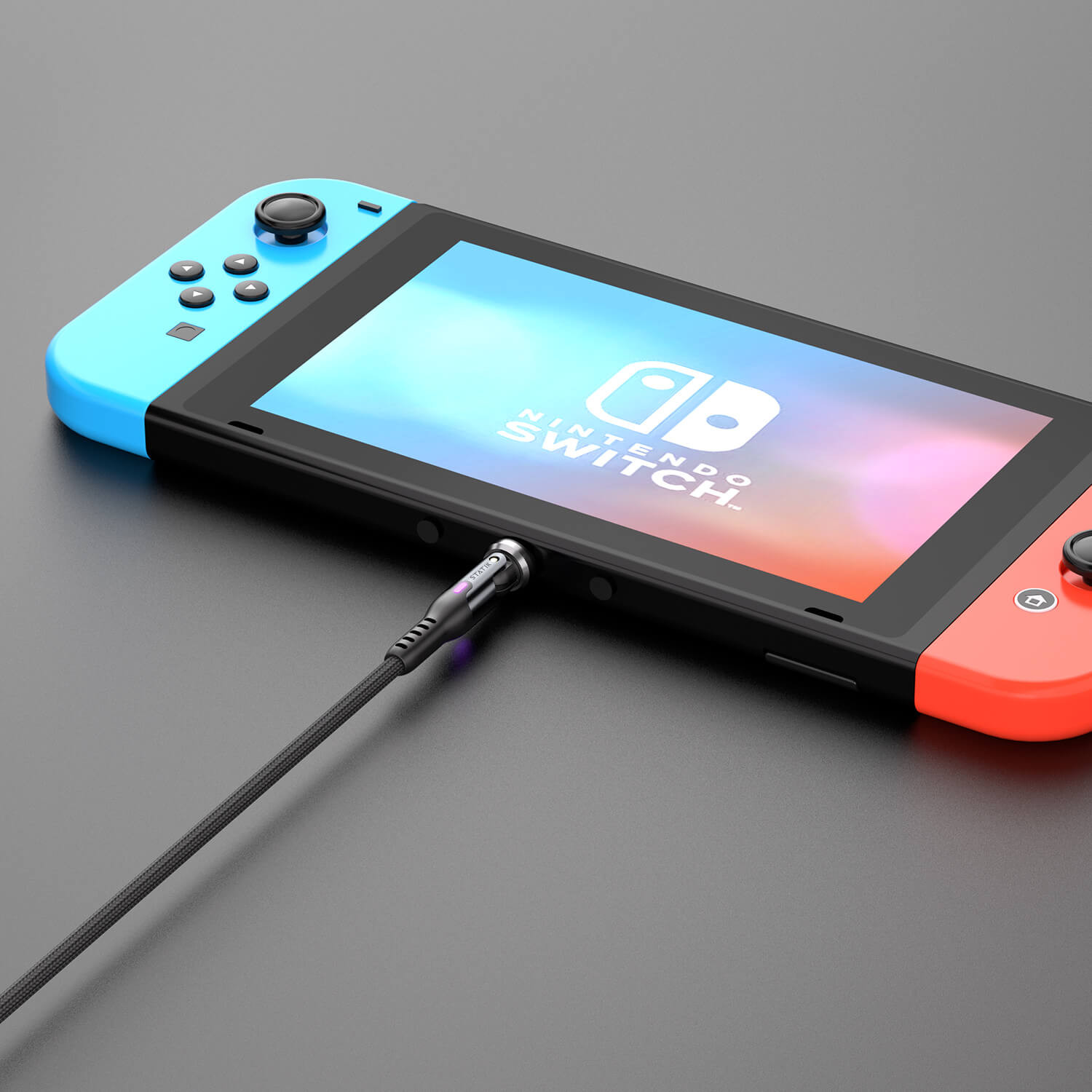 STATIK PowerPivot Pro Nylon Braided USB-C to USB-C, 1m Black