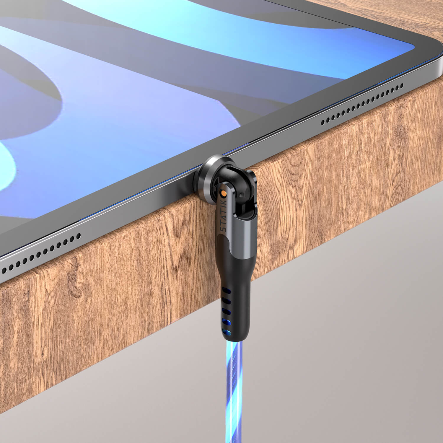 STATIK PowerPivot Pro, Glowing LED USB-C to USB-C, 1m