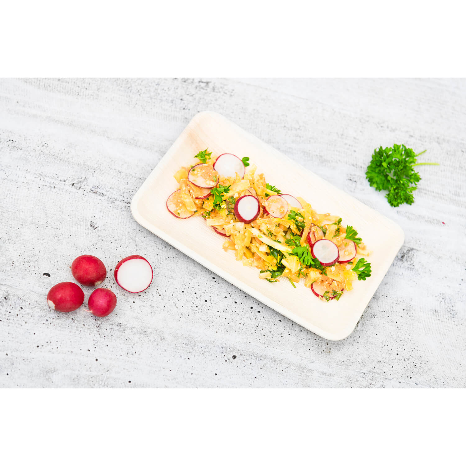 MAKU Palm Leaf Plate 16x24 cm 10pcs