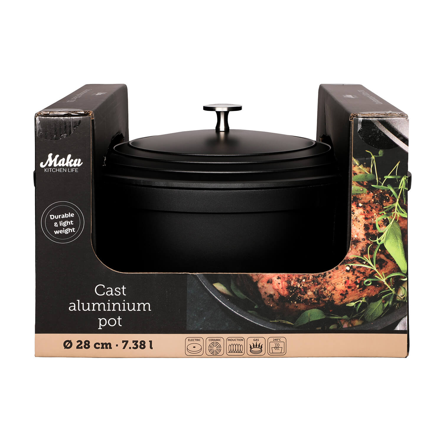 MAKU Pot Cast Aluminum 28cm