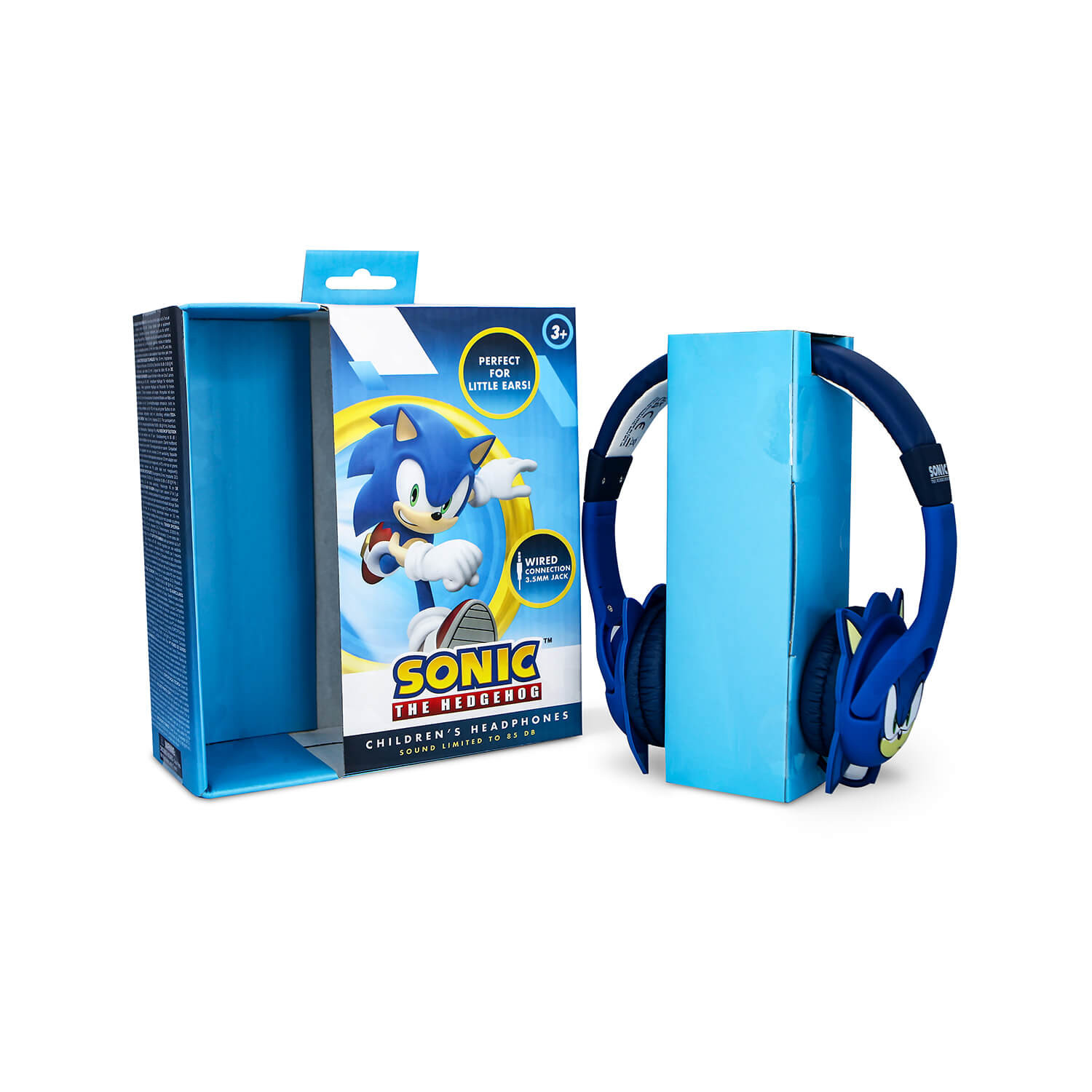 SONIC Headphone Blue Wired On-Ear 85dB With Ears