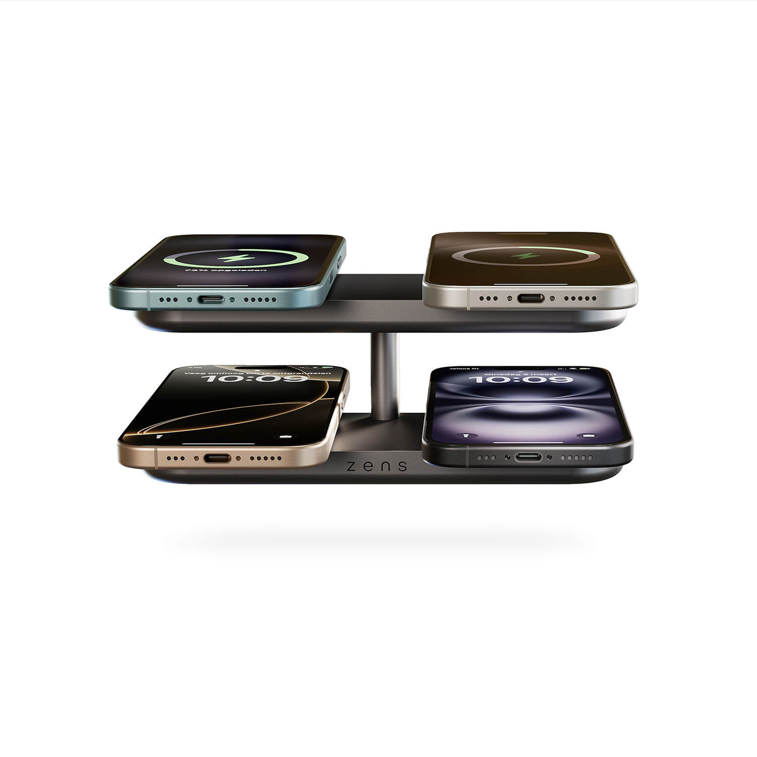 ZENS Wireless Charger Quattro Pro 4 Qi2 Black