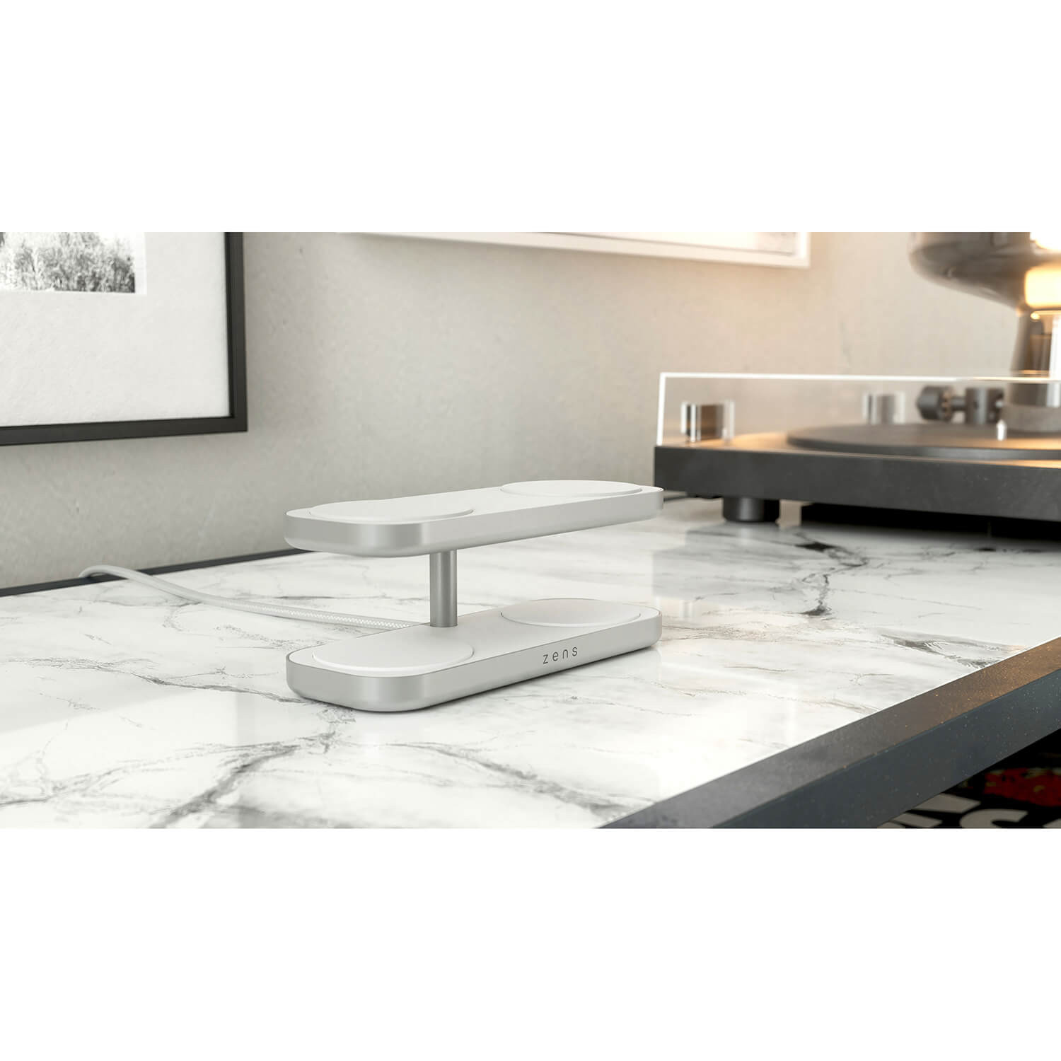 ZENS Wireless Charger Quattro Pro 4 Qi2 White