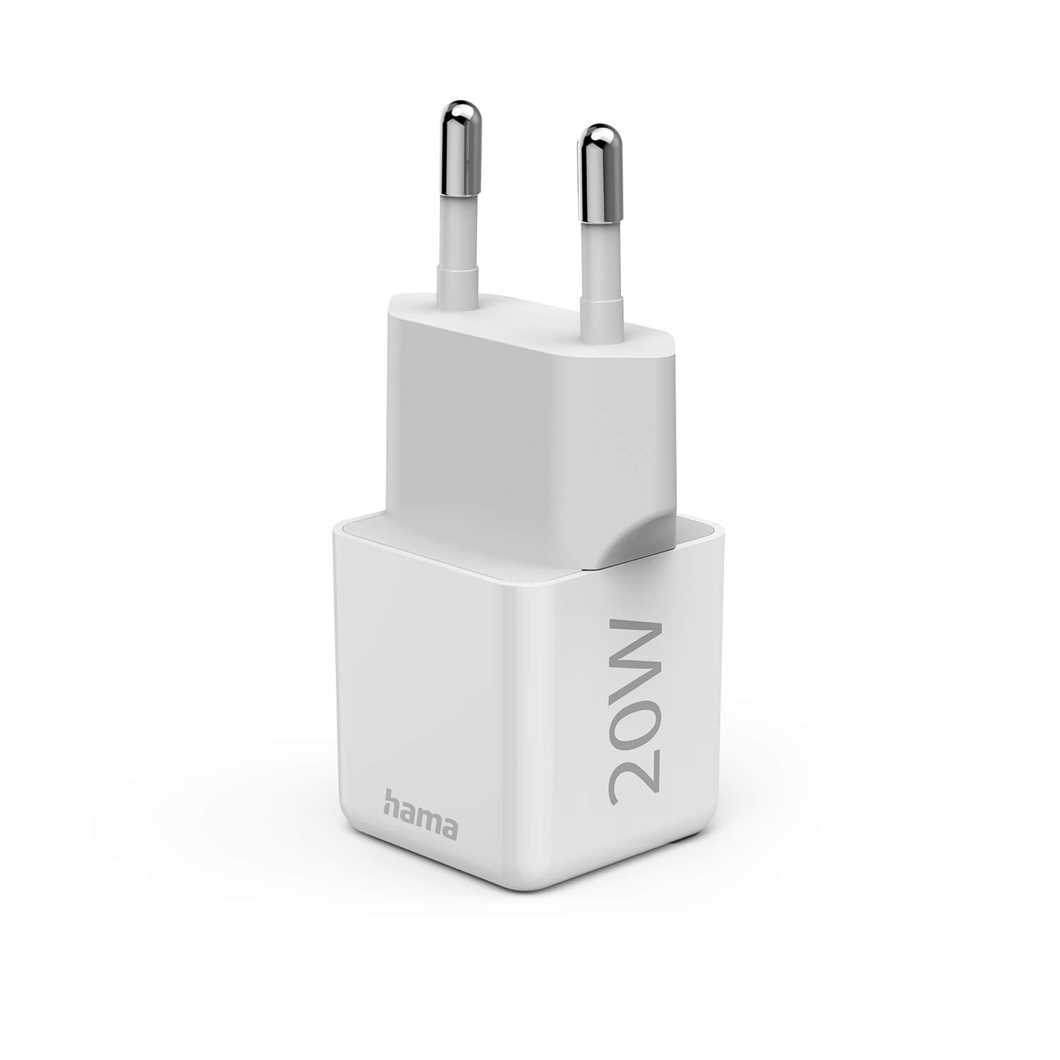 HAMA Fast Charger USB-C PD 20W White