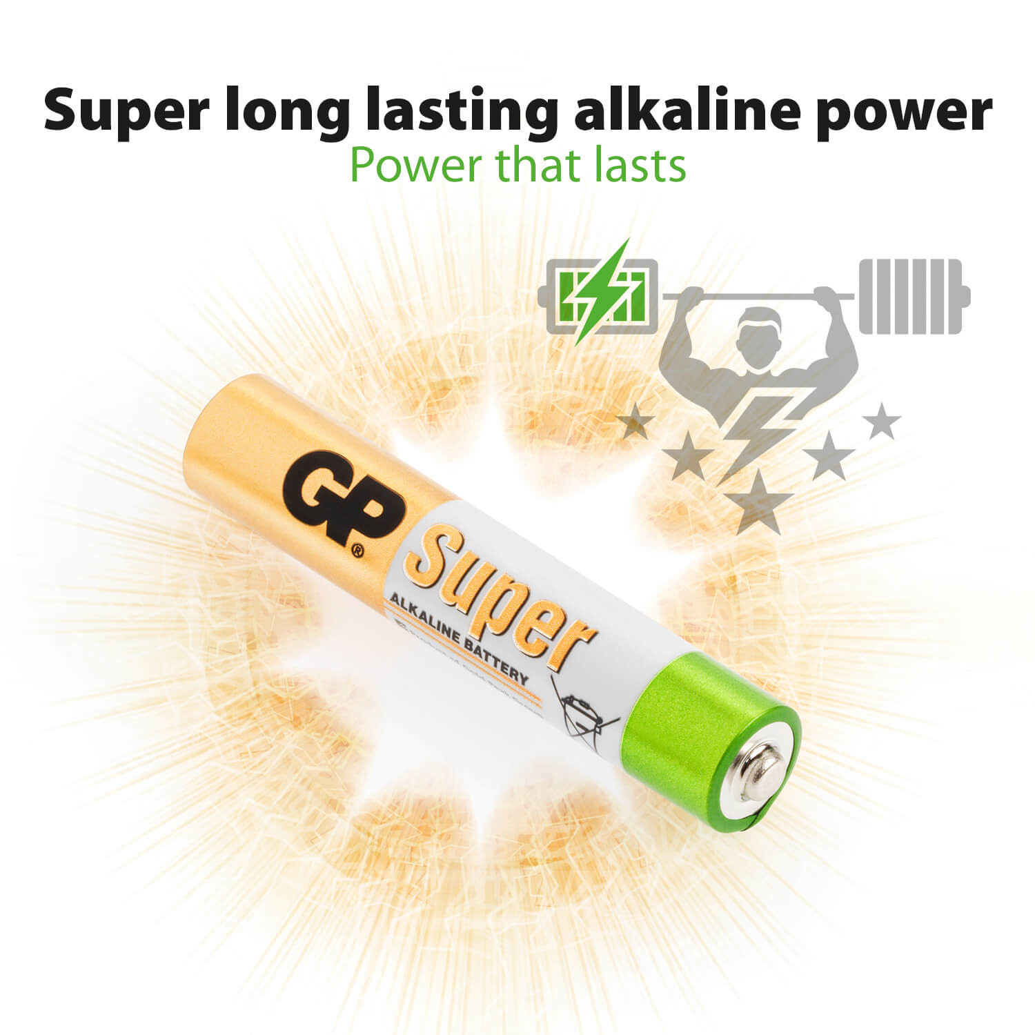 GP Alkaline Battery AAAA LR61 2-pack