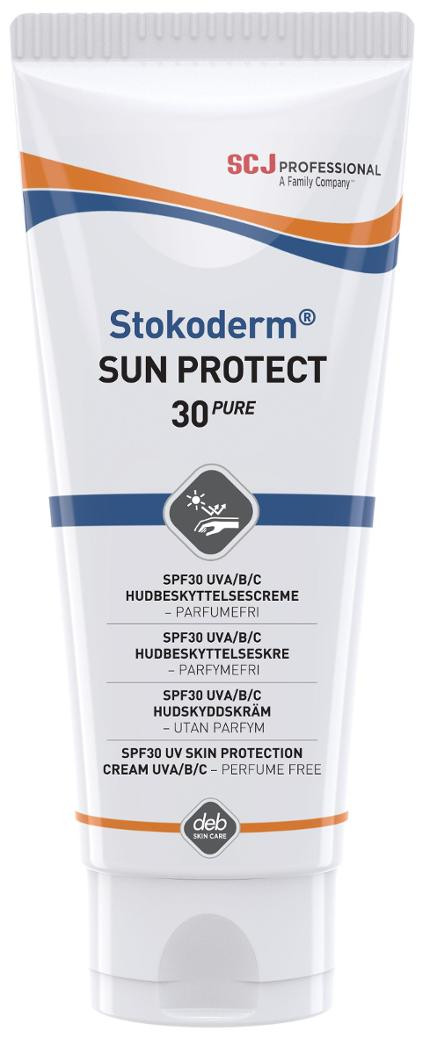 Solkrem Stokoderm Pure Spf 30 100Ml (12 stk)