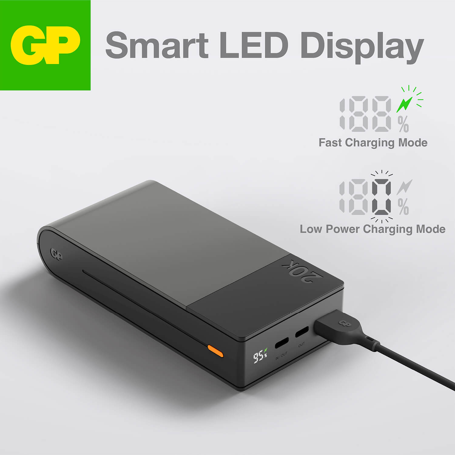 GP Powerbank M2+ 20000mAh Grey