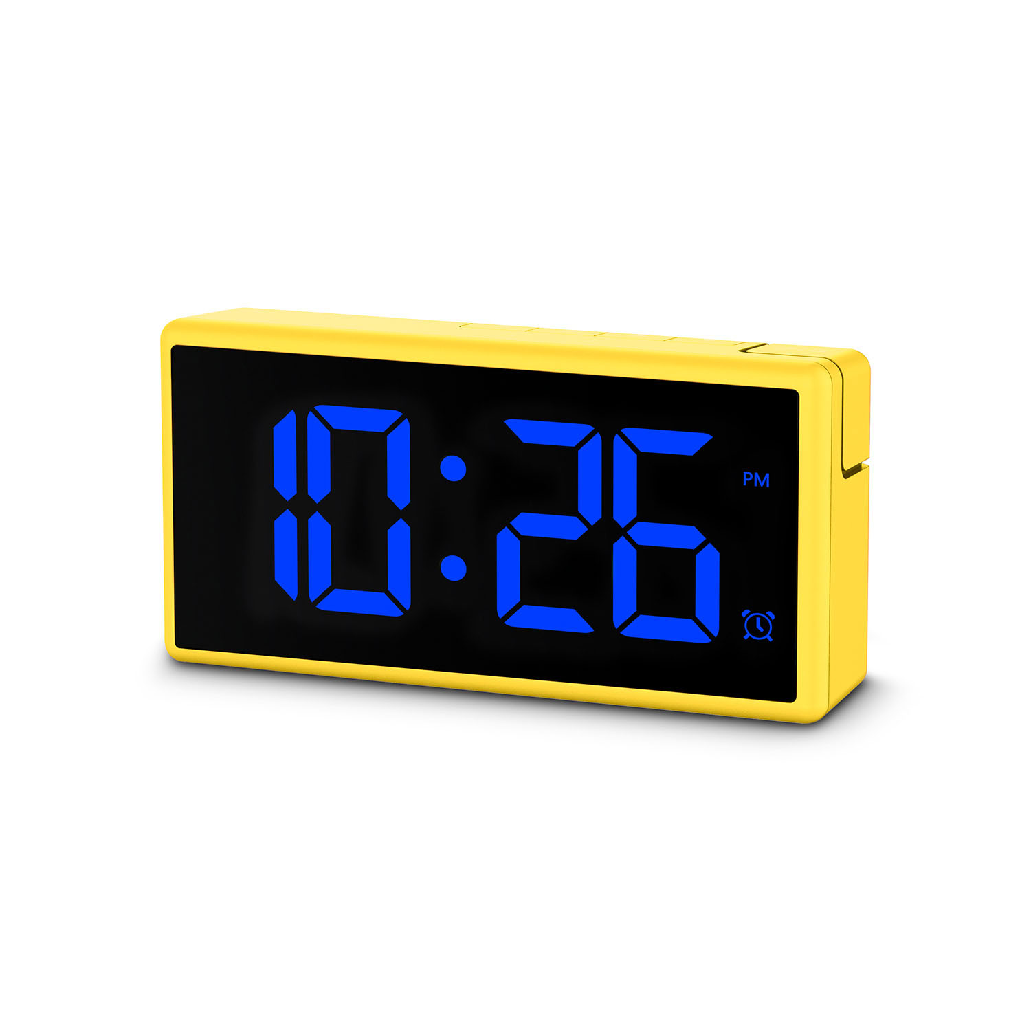 HAMA Digital Alarm Clock Ibiza Multi Colour Display Yellow
