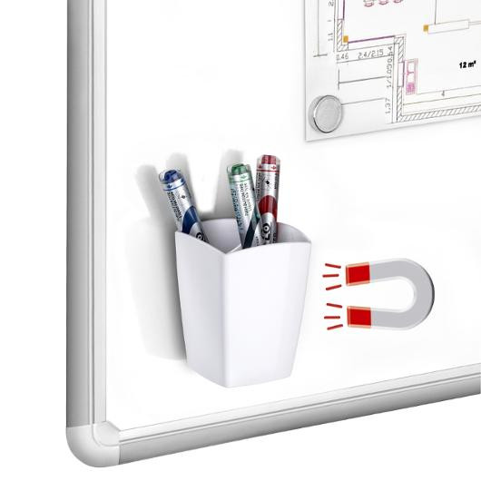 Penneholder Cep Magnetisk Hvit