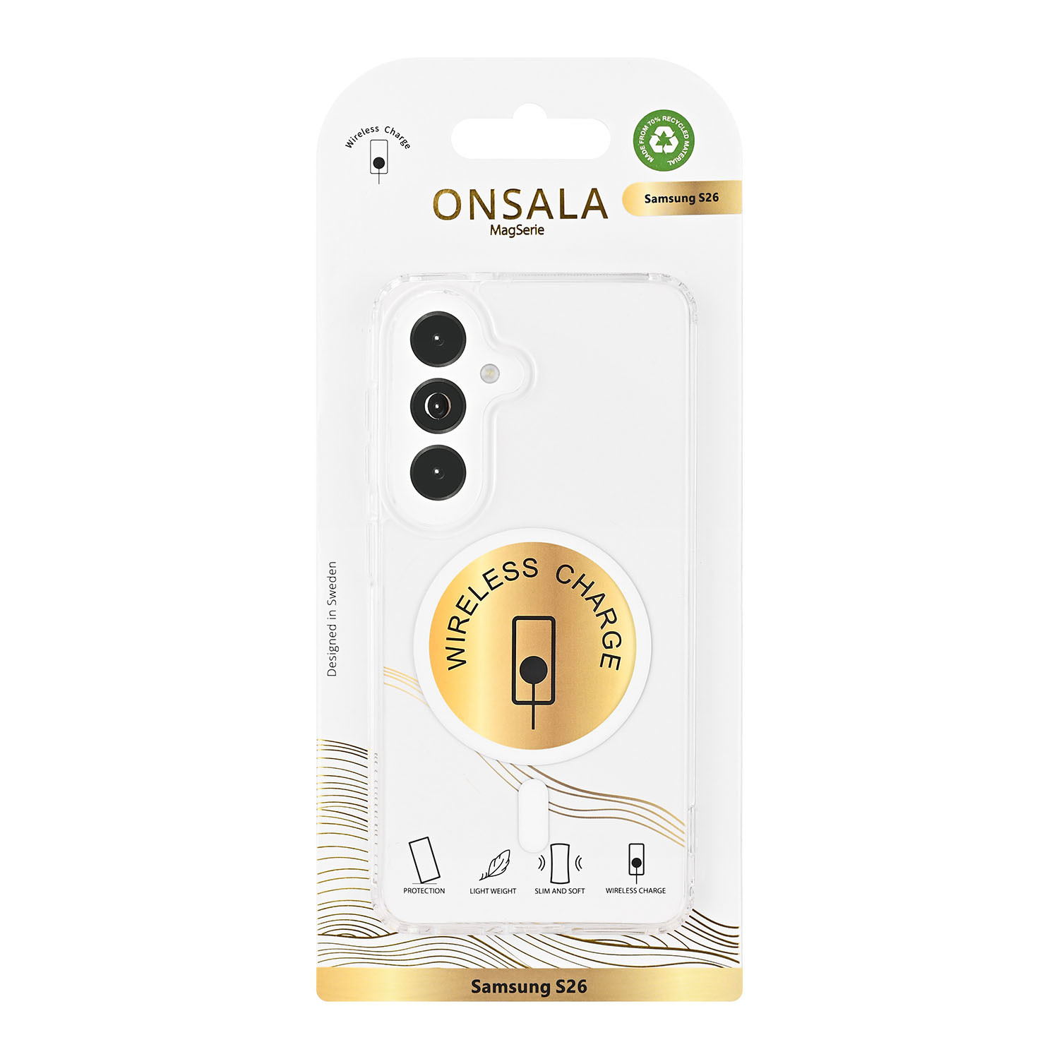 ONSALA Back Clear Case Magnetic Samsung S26