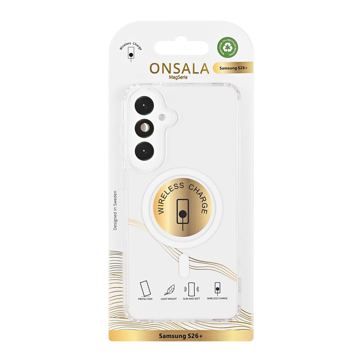 ONSALA Back Clear Case Magnetic Samsung S26+